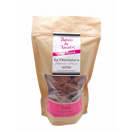 Palets de chocolat sans Sucre Lait