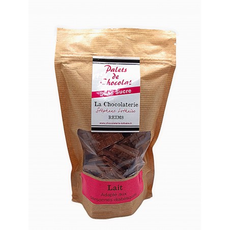 Palets de chocolat sans Sucre Lait
