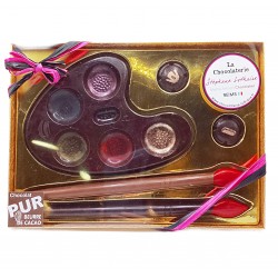 Palette du peintre en chocolat