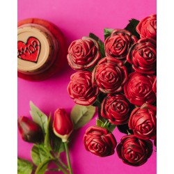 Bouquets de 15 Roses en Chocolat