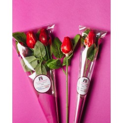 Rose en Chocolat blanc